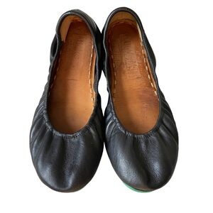 Tieks Black Leather Comfortable Slip On Ballet Flats 10